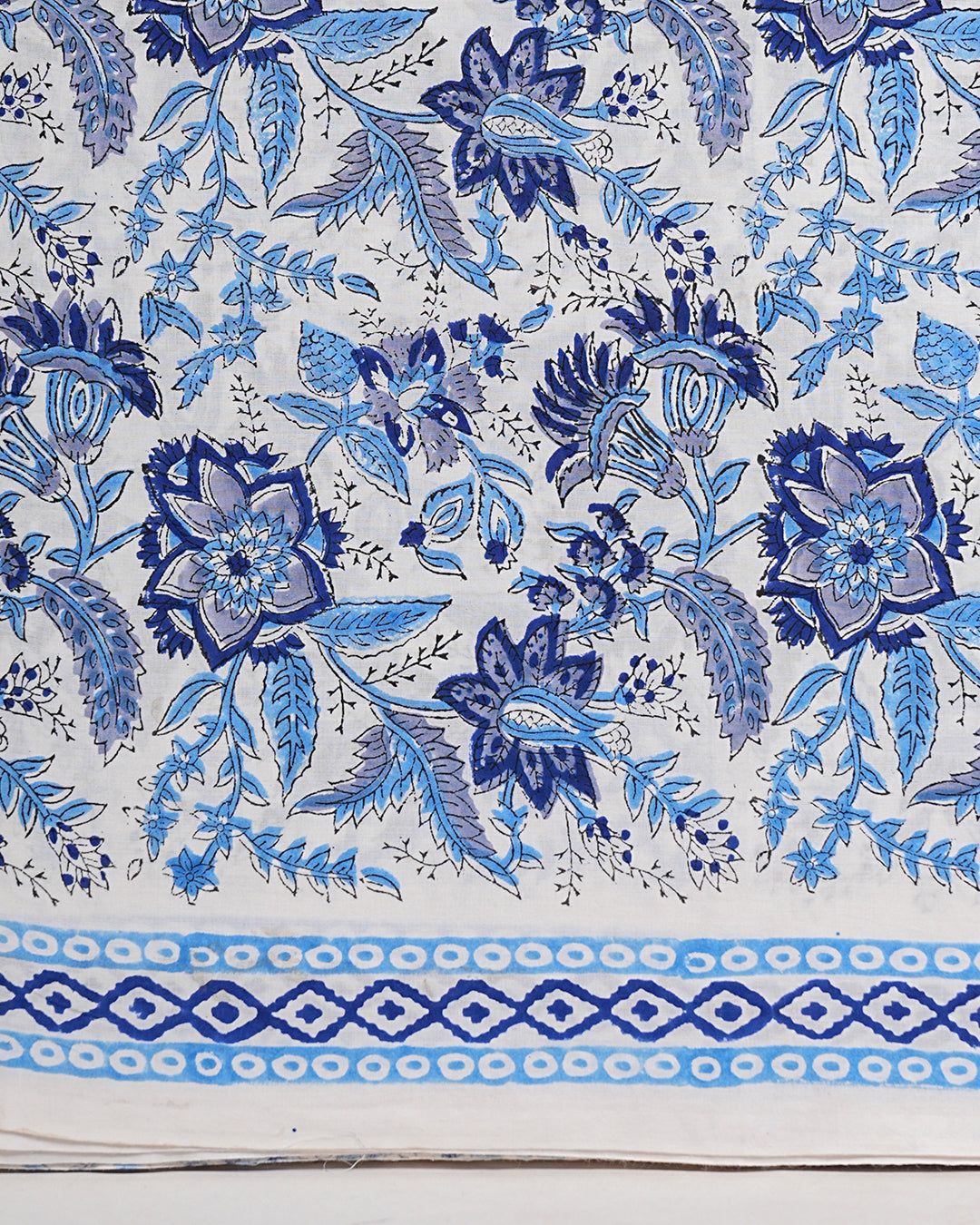 Hand Block Printed Pure Cotton Suit with Cotton Mulmul Dupatta - Posh and Pretty by Nav