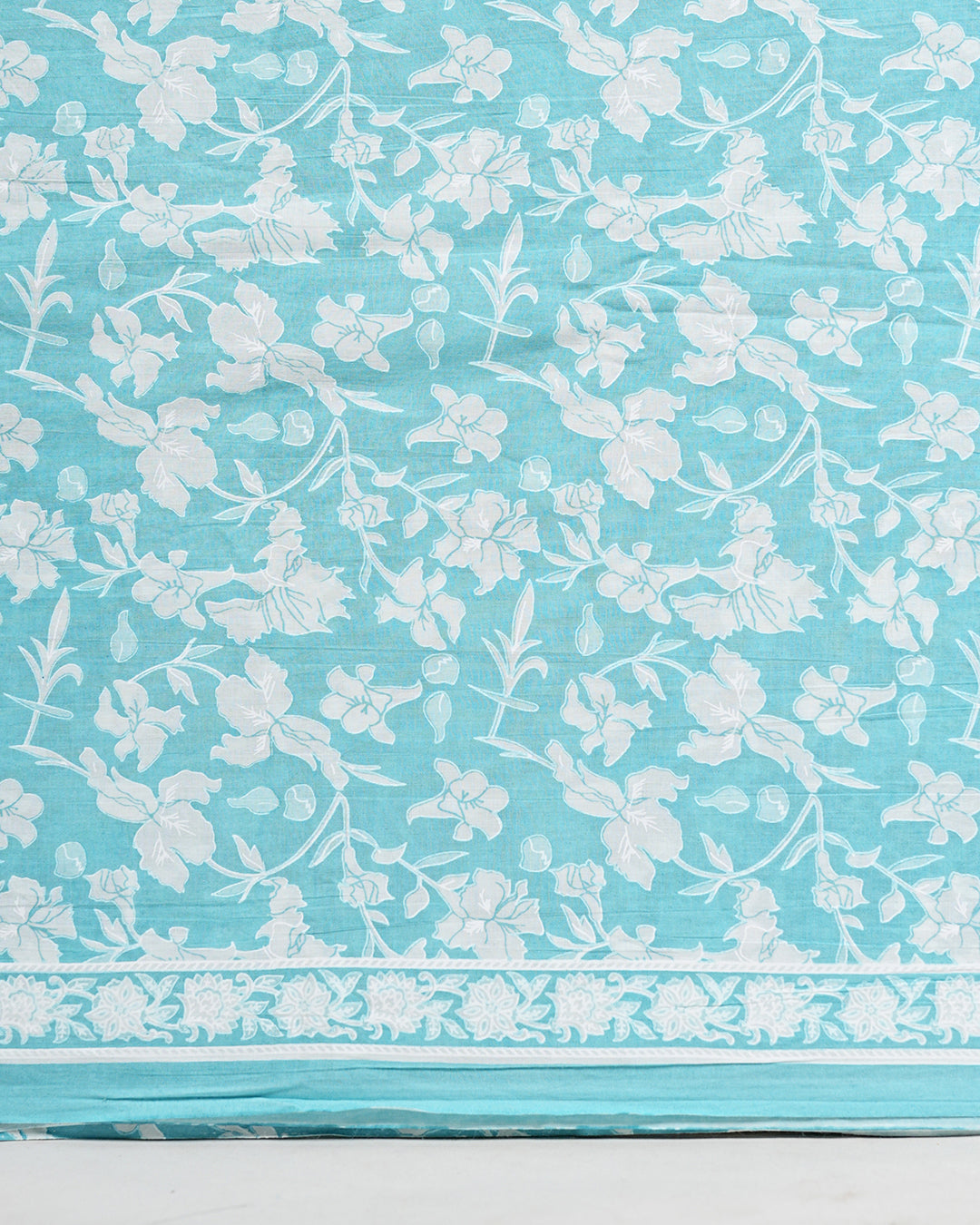 Hand Block Printed Pure Cotton Suit with Cotton Mulmul Dupatta