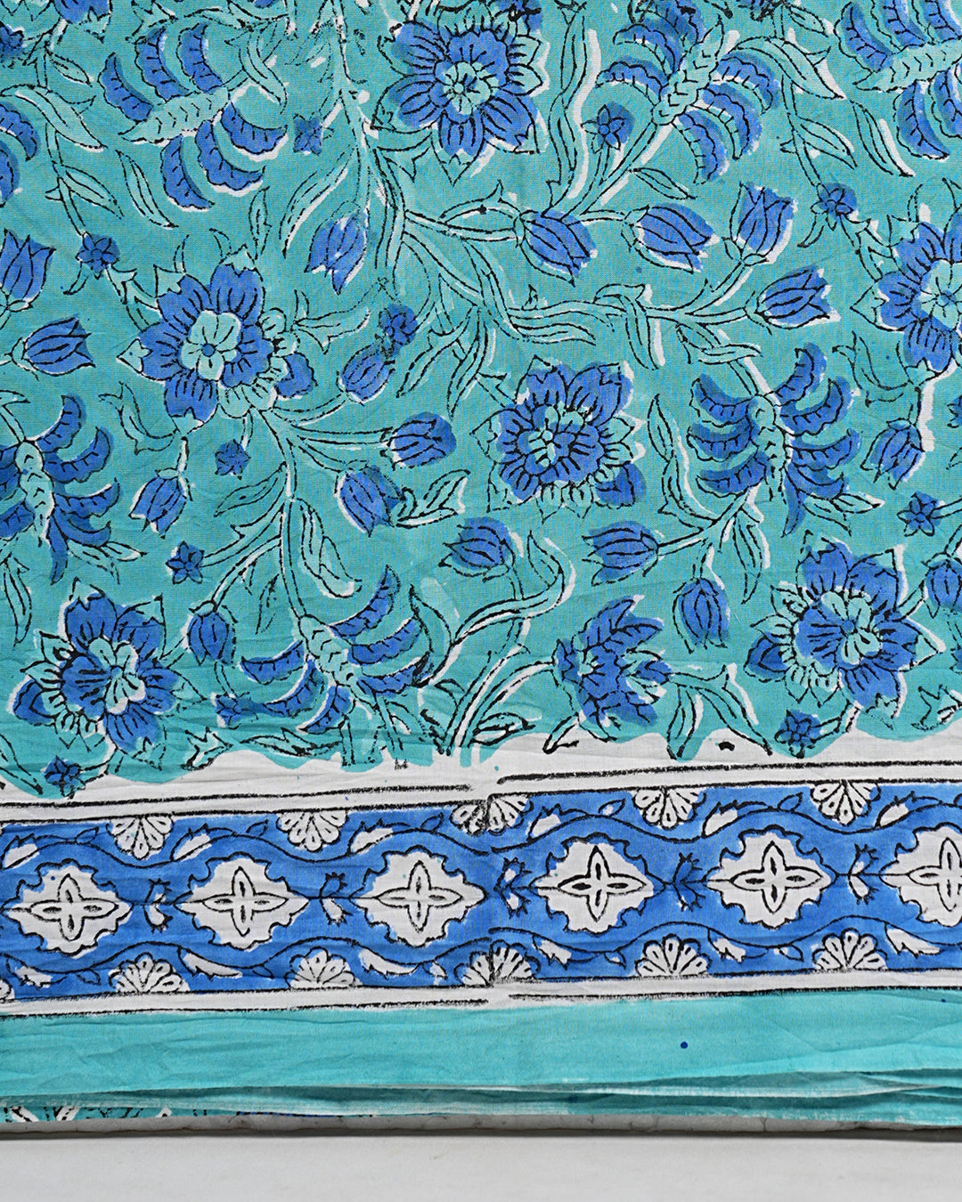 Hand Block Printed Pure Cotton Suit with Cotton Mulmul Dupatta