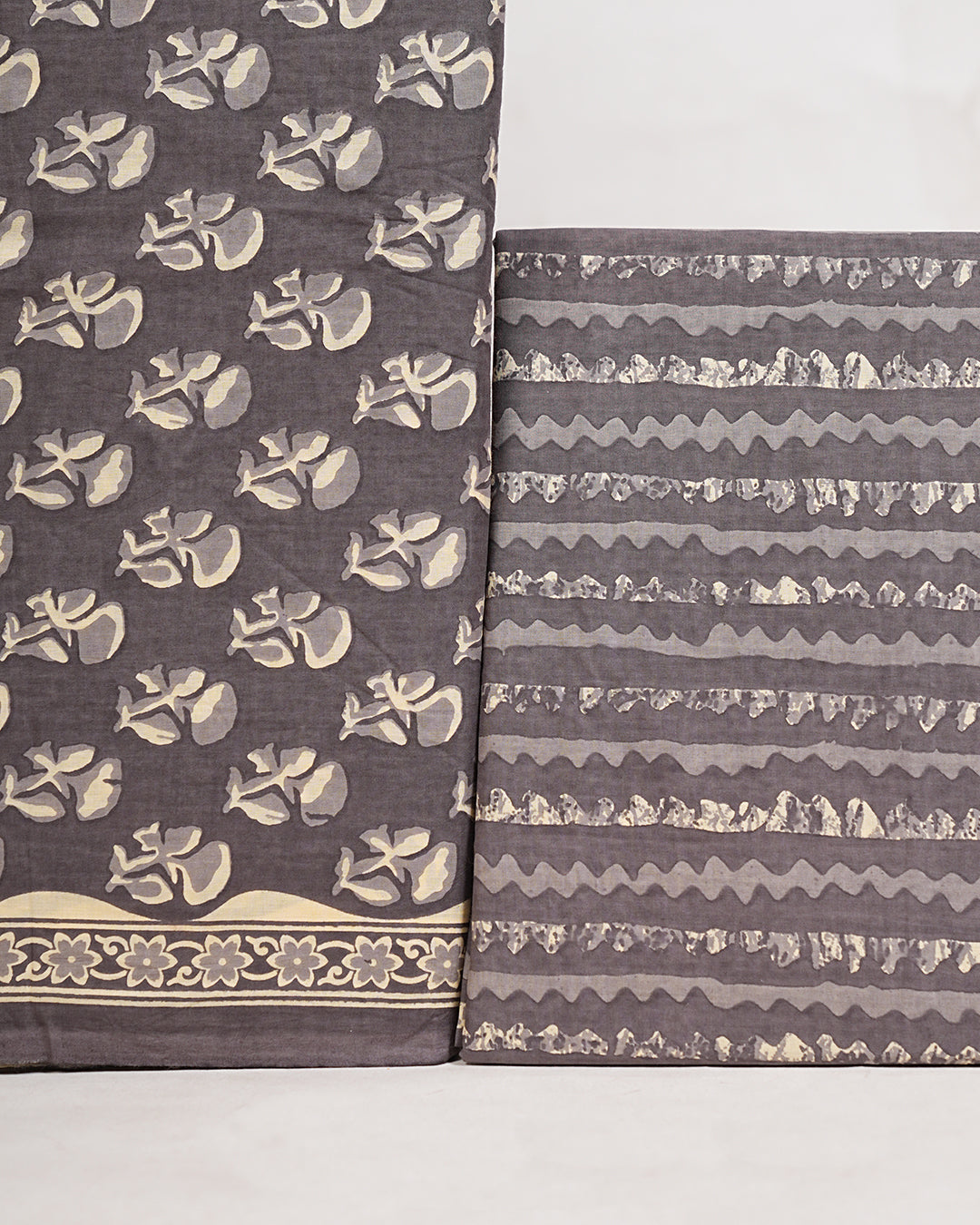 Hand Block Printed Pure Cotton Suit with Cotton Mulmul Dupatta - Posh and Pretty by Nav