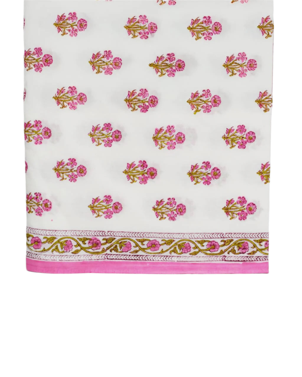 Hand Block Printed Pure Cotton Suit with Kota Doria Dupatta